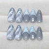 12 Sizes-24 Pcs Press On Nails Z996
