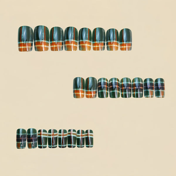 12 Sizes-24 Pcs Press On Nails Y1211