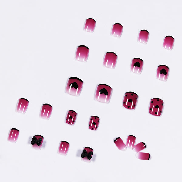 12 Sizes-24 Pcs Press On Nails JP1073