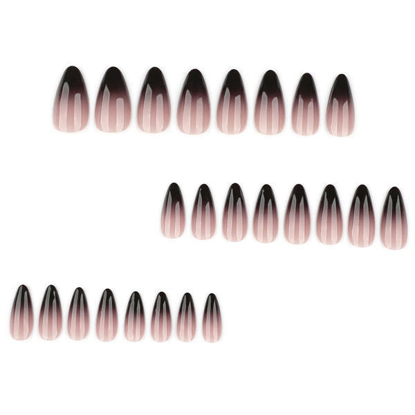 12 Sizes-24 Pcs Press On Nails JP4172