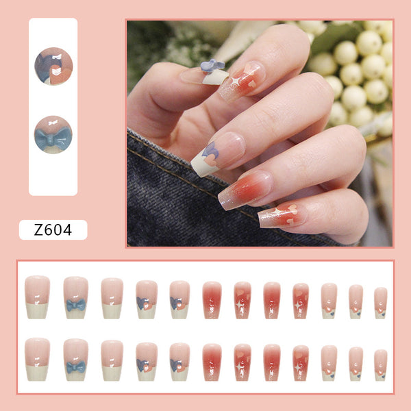 12 Sizes-24 Pcs Press On Nails Z604