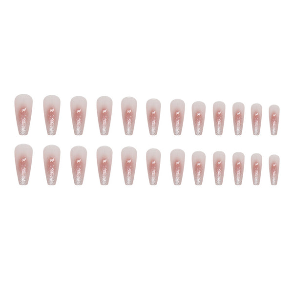 12 Sizes-24 Pcs Press On Nails W1294