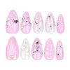 12 Sizes-24 Pcs Press On Nails JP3401