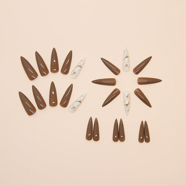 12 Sizes-24 Pcs Press On Nails W1624