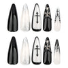 12 Sizes-24 Pcs Press On Nails JP3470