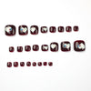 12 Sizes-24 Pcs Press On Nails JP1666