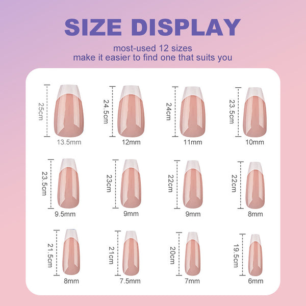 108 Pcs Press On Nails D001