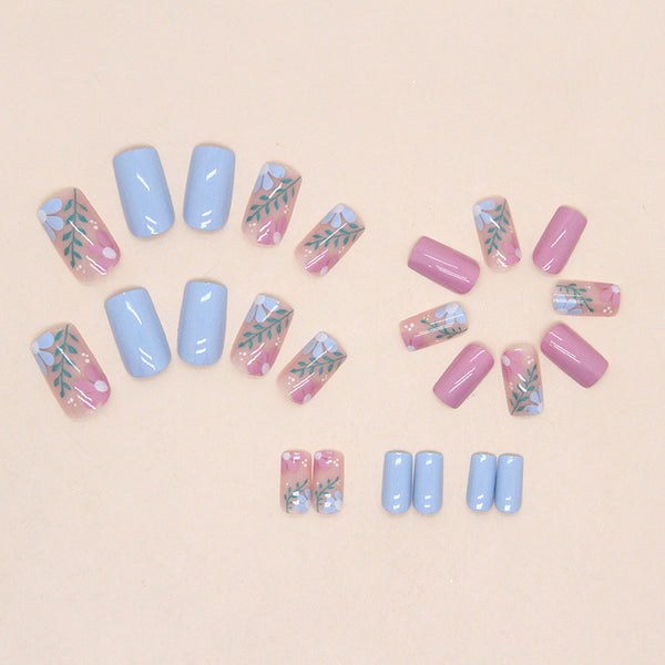 12 Sizes-24 Pcs Press On Nails W819