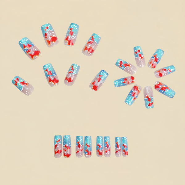 12 Sizes-24 Pcs Press On Nails Y931