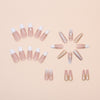 12 Sizes-24 Pcs Press On Nails W1711