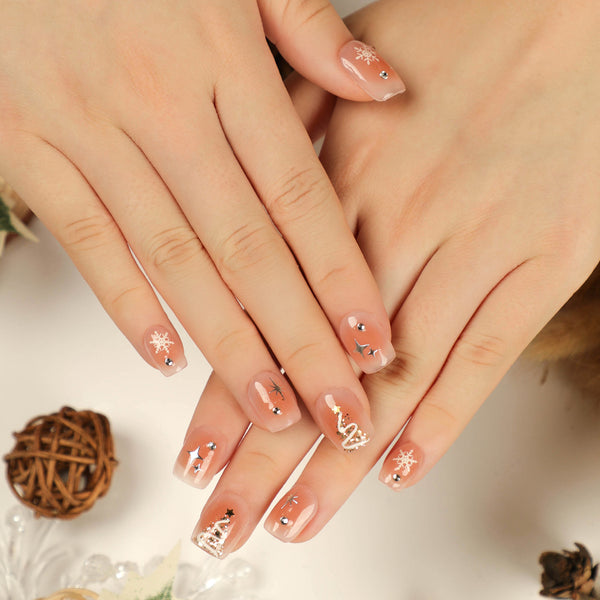 12 Sizes-24 Pcs Press On Nails JP2781