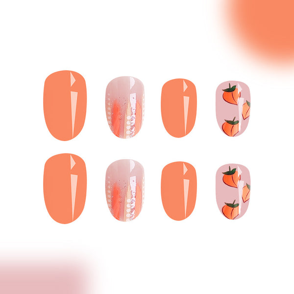 12 Sizes-24 Pcs Press On Nails C845