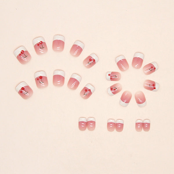 12 Sizes-24 Pcs Press On Nails R719