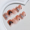 12 Sizes-24 Pcs Press On Nails R958