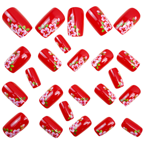 12 Sizes-24 Pcs Press On Nails Y1764