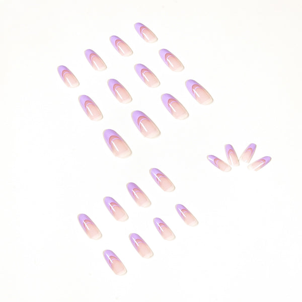 12 Sizes-24 Pcs Press On Nails JP1121
