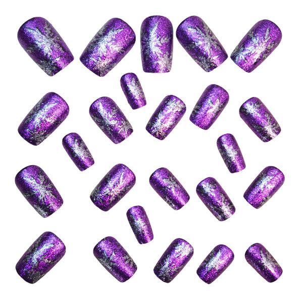 12 Sizes-24 Pcs Press On Nails Y1312