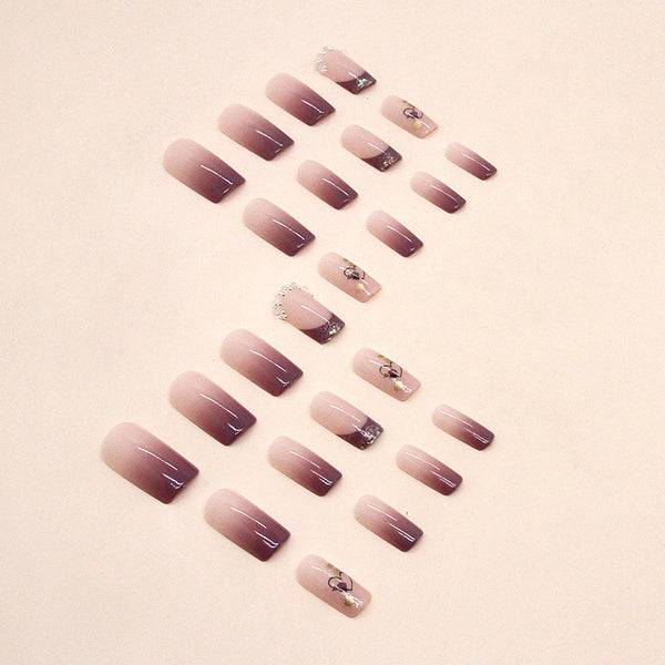 12 Sizes-24 Pcs Press On Nails Z795
