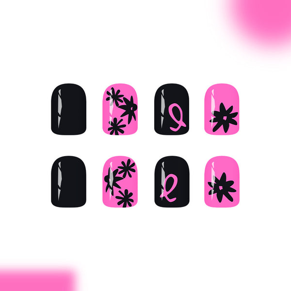 12 Sizes-24 Pcs Press On Nails C1202
