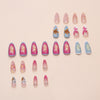12 Sizes-24 Pcs Press On Nails W1813