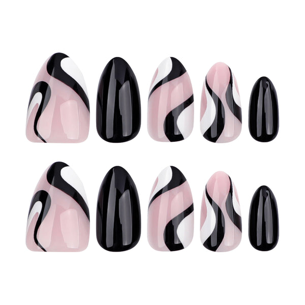 15 Sizes-30 Pcs Press On Nails GD19