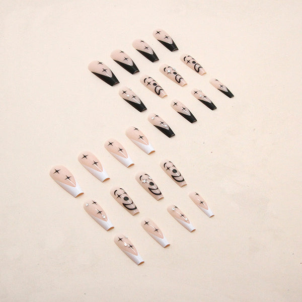 12 Sizes-24 Pcs Press On Nails Z592