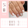 12 Sizes-24 Pcs Press On Nails C918