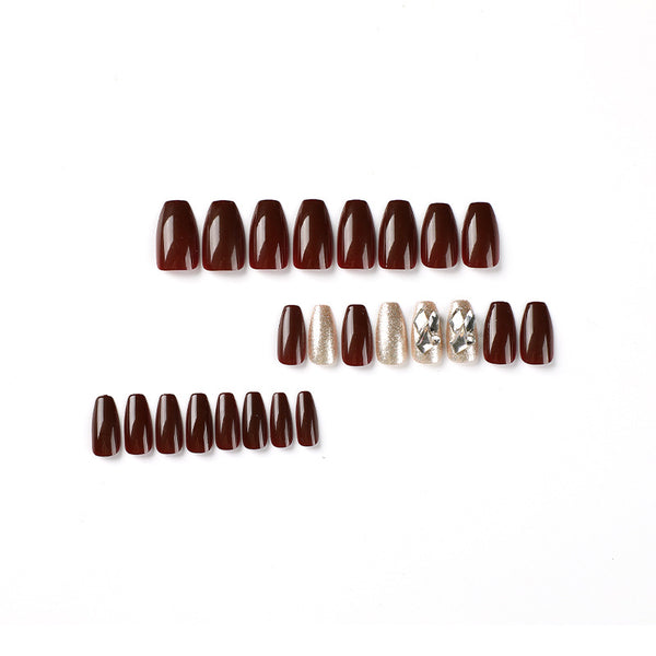 12 Sizes-24 Pcs Press On Nails JP2374