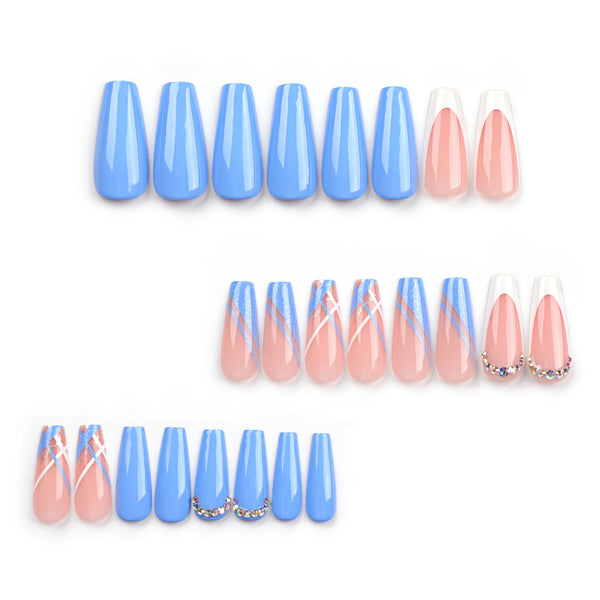 12 Sizes-24 Pcs Press On Nails JP2926