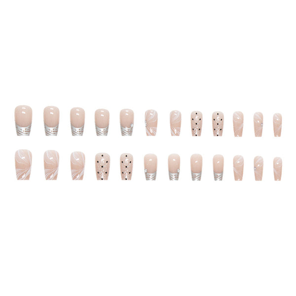 12 Sizes-24 Pcs Press On Nails Z661