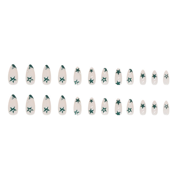 12 Sizes-24 Pcs Press On Nails Z708
