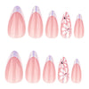 12 Sizes-24 Pcs Press On Nails JP4289