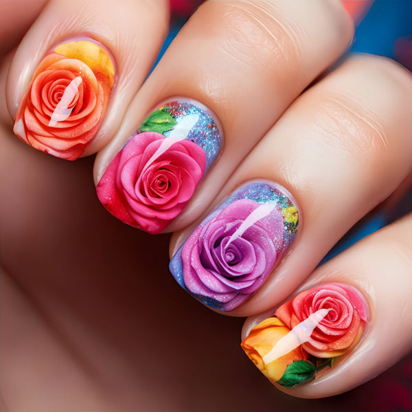 12 Sizes-24 Pcs Press On Nails Y617