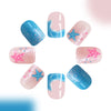 12 Sizes-24 Pcs Press On Nails C615