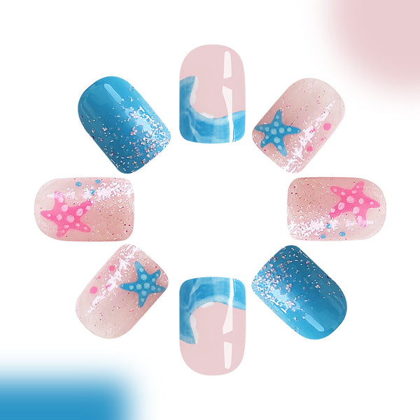 12 Sizes-24 Pcs Press On Nails C615