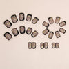 12 Sizes-24 Pcs Press On Nails W1429