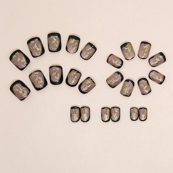 12 Sizes-24 Pcs Press On Nails W1429