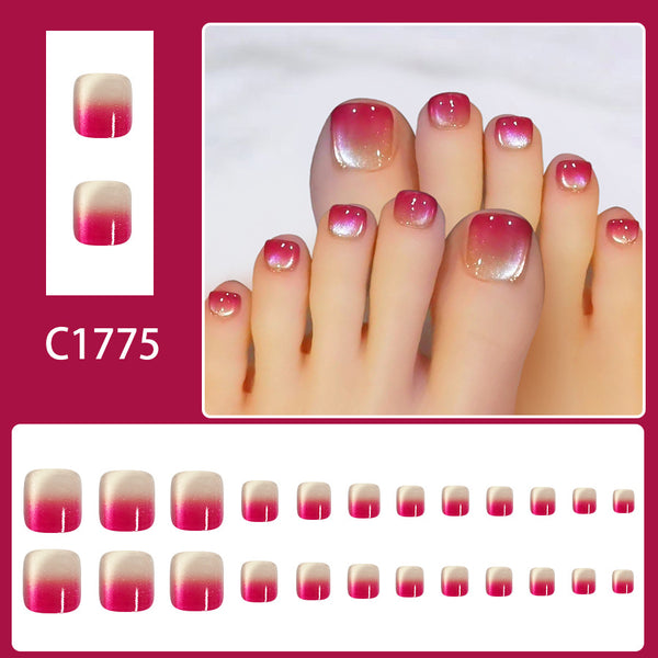 12 Sizes-24 Pcs Press On Nails C1775
