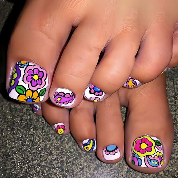 12 Sizes-24 Pcs Press On Nails Y1002