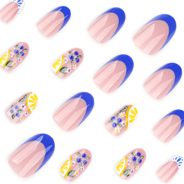12 Sizes-24 Pcs Press On Nails JP3965
