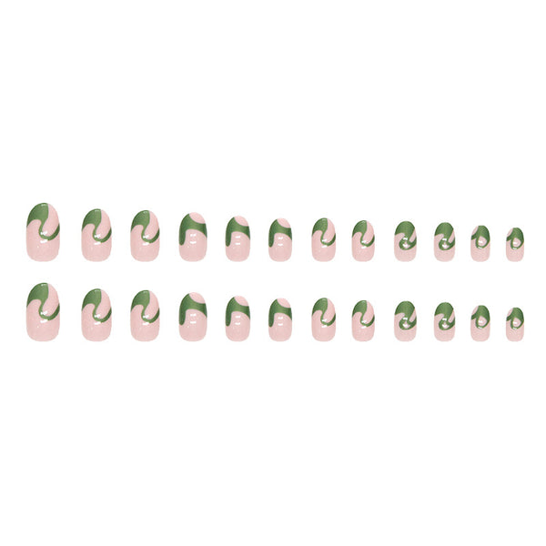12 Sizes-24 Pcs Press On Nails W445