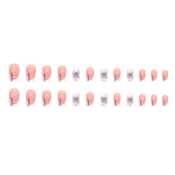 12 Sizes-24 Pcs Press On Nails W496