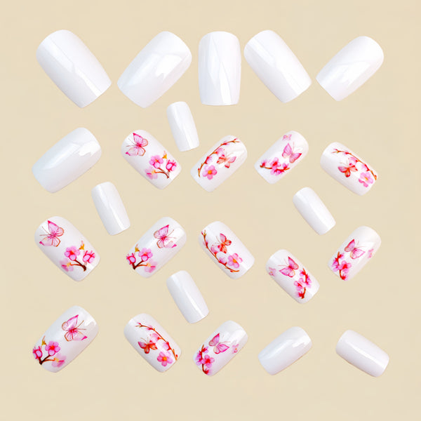 12 Sizes-24 Pcs Press On Nails Y1789