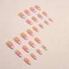 12 Sizes-24 Pcs Press On Nails W1255
