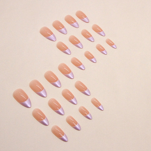 12 Sizes-24 Pcs Press On Nails W1255