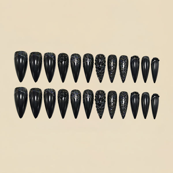 12 Sizes-24 Pcs Press On Nails Y1856