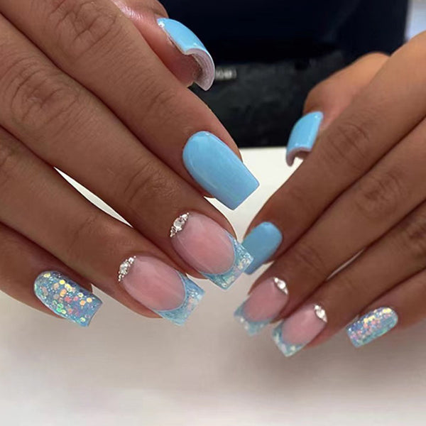 12 Sizes-24 Pcs Press On Nails Z473