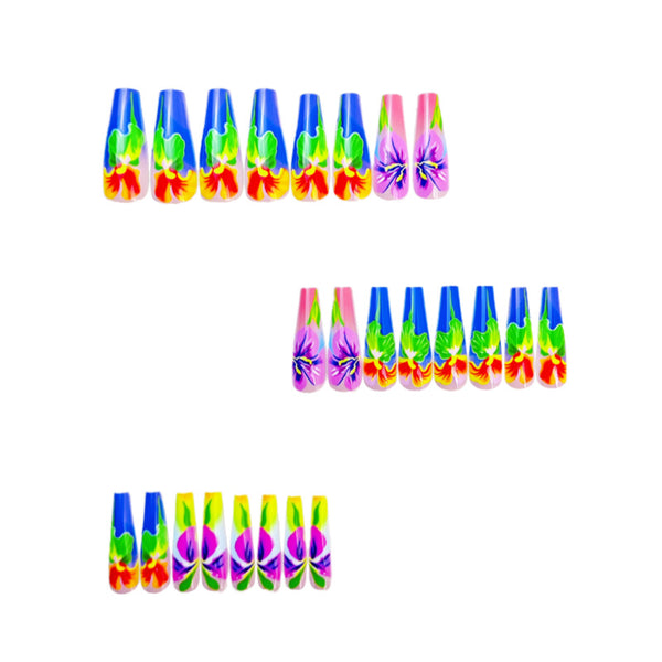 12 Sizes-24 Pcs Press On Nails Y628