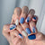 12 Sizes-24 Pcs Press On Nails W1357