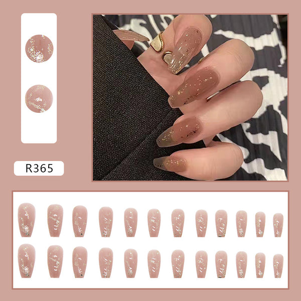 12 Sizes-24 Pcs Press On Nails R361